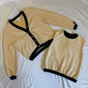 St John. Top size M, Sweater size S. $250 for both, but I can sell separately.